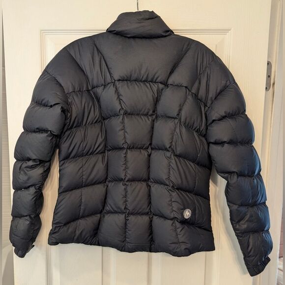 Marmot Women's 650 Fill Goose Down Quilted black Puffer Jacket Womens Full S/P - Picture 2 of 14